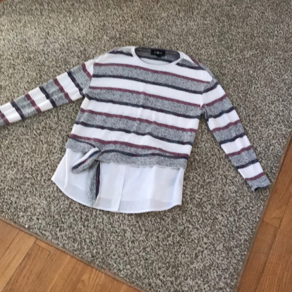 Long Sleeve Striped  Under Work Shirt
